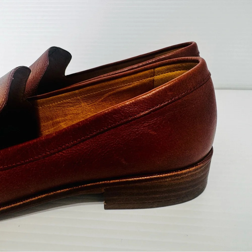 Madewell Frances Brown Leather Loafers Size 7 1/2 - Picture 6 of 14